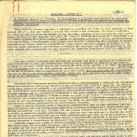 Primeira página do documento interno do Comité Lenine do MRPP sobre o comportamento dos comunistas e dos militantes revolucionários perante a polícia política, "perante as torturas, as provocações e as manhas dos esbirros da burguesia terrorista e exploradora"