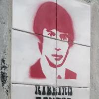 Imagem assinalando o 50.º aniversário do assassinato de Ribeiro Santos pela PIDE/DGS