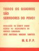 Capa de "Todos os quadros são servidores do Povo" ((edição dos simpatizantes do M.R.P.P. da Figueira da Foz)